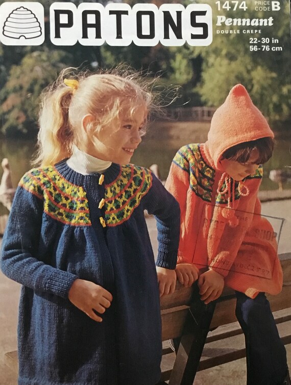 1977 Patons & Baldwins Toggle-buttoned or Hooded and Fastened