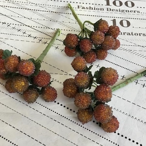 3 Bunches of Artificial Berries