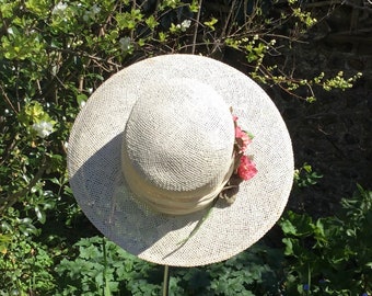 Vintage Bermona London Paper Straw Sun Hat Accessories Hats & Caps Sun Hats & Visors Sun Hats Small 54.5cm 