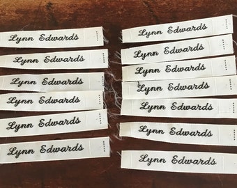 Vintage Name Labels - Lynn Edwards