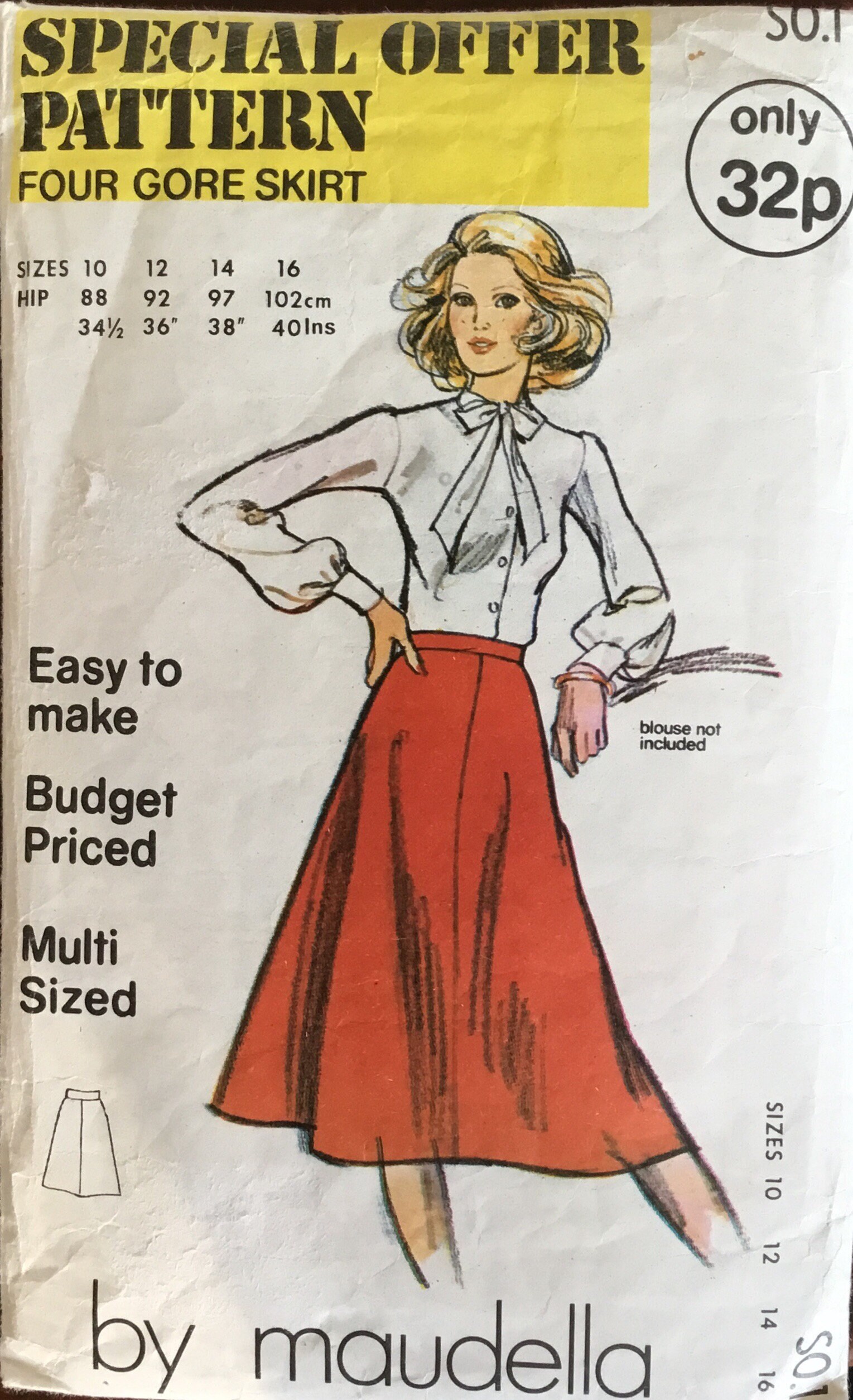 Butterick 6888 Pattern Slim Skirts 4 Gore Pleated Pencil Size 12 New 1954 |  eBay