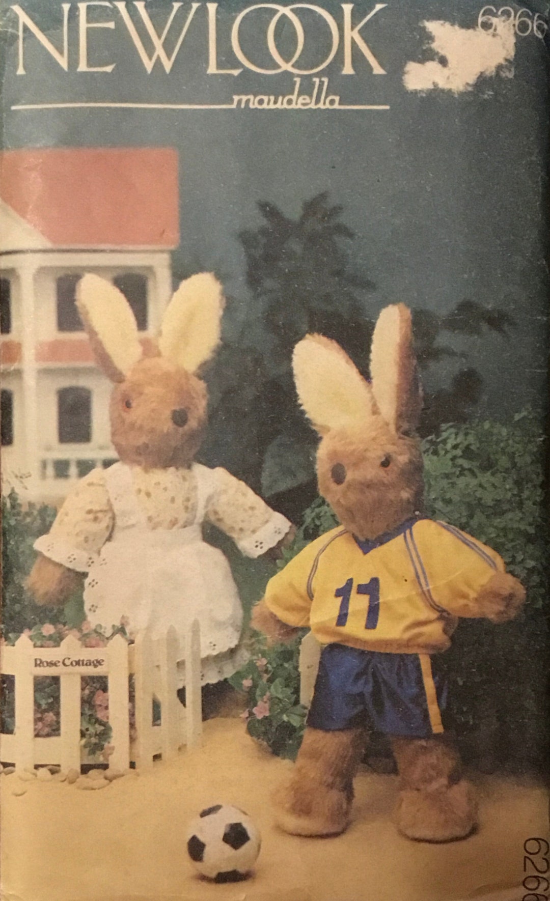 Maudella New Look Rabbits Sewing Pattern No 6266 Etsy
