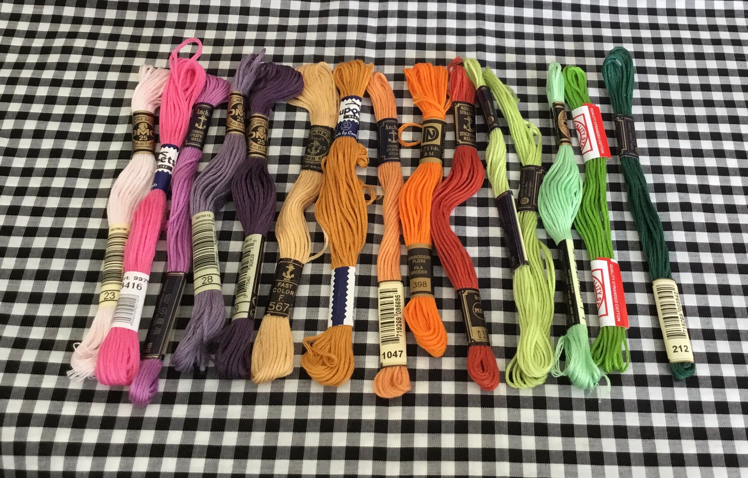 Selection of Stranded Cotton Embroidery Threads Etsy