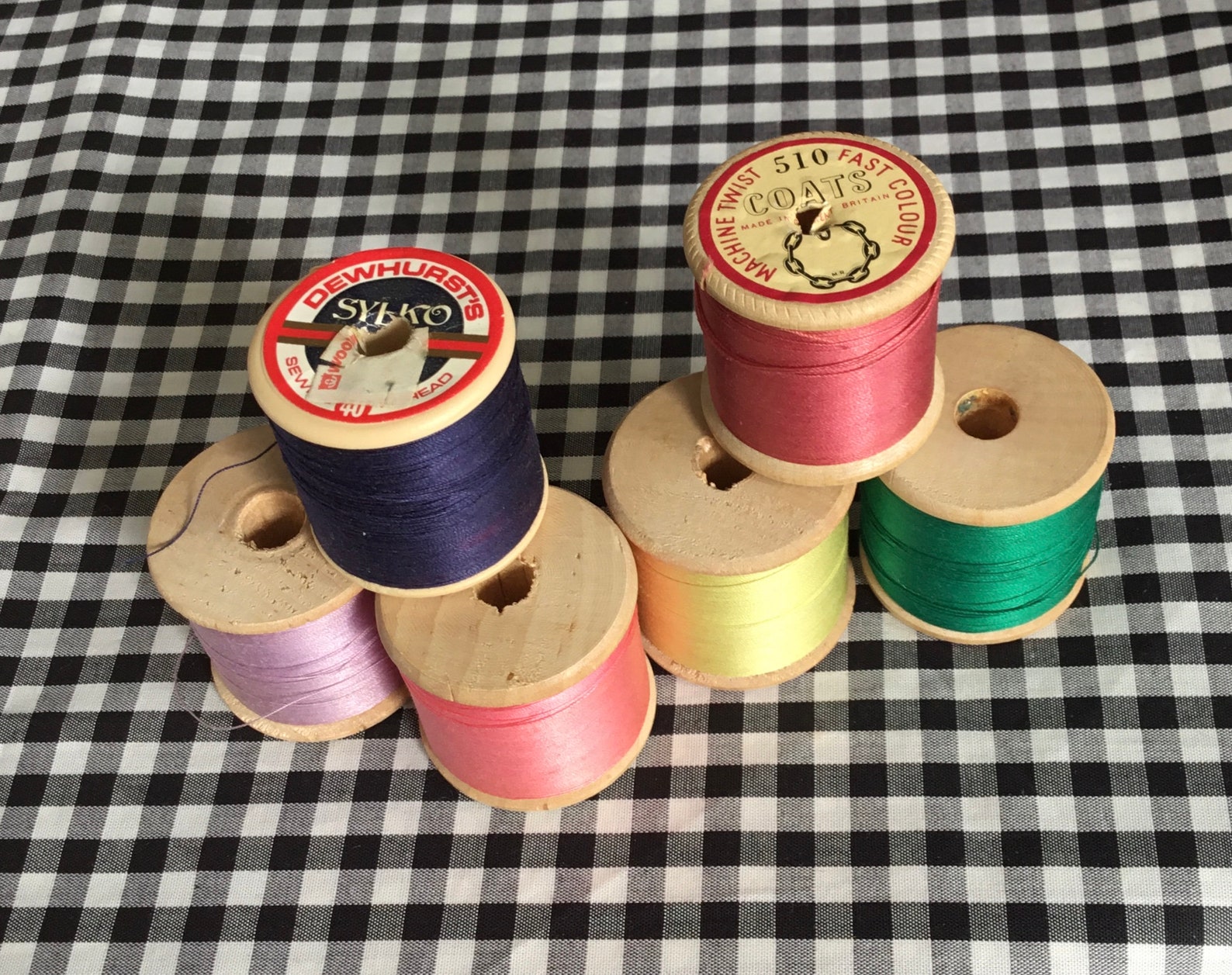 Selection of Vintage Threads Etsy