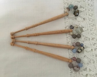 Bobbins en dentelle vintage