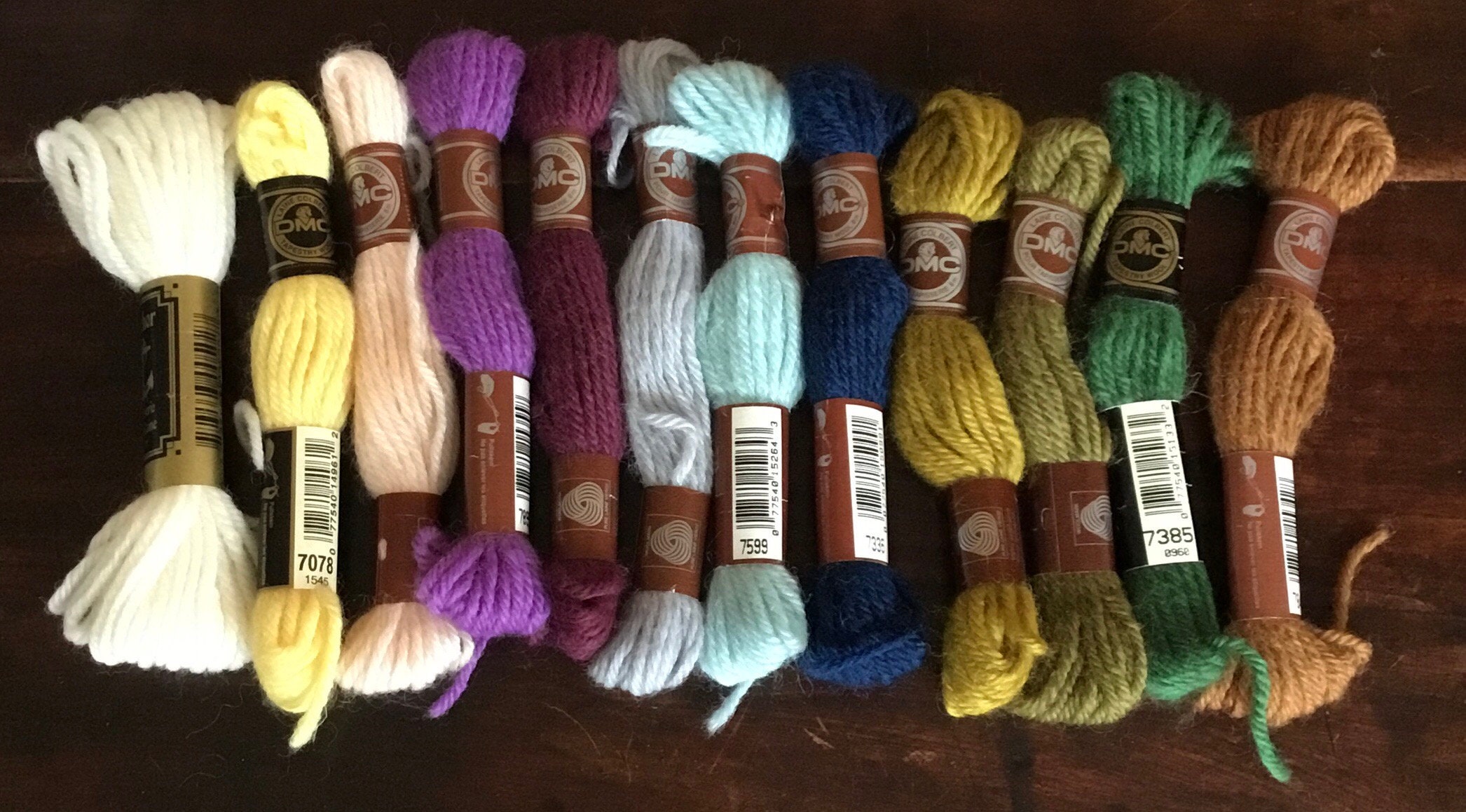 Selection of Vintage Tapestry Wool Etsy