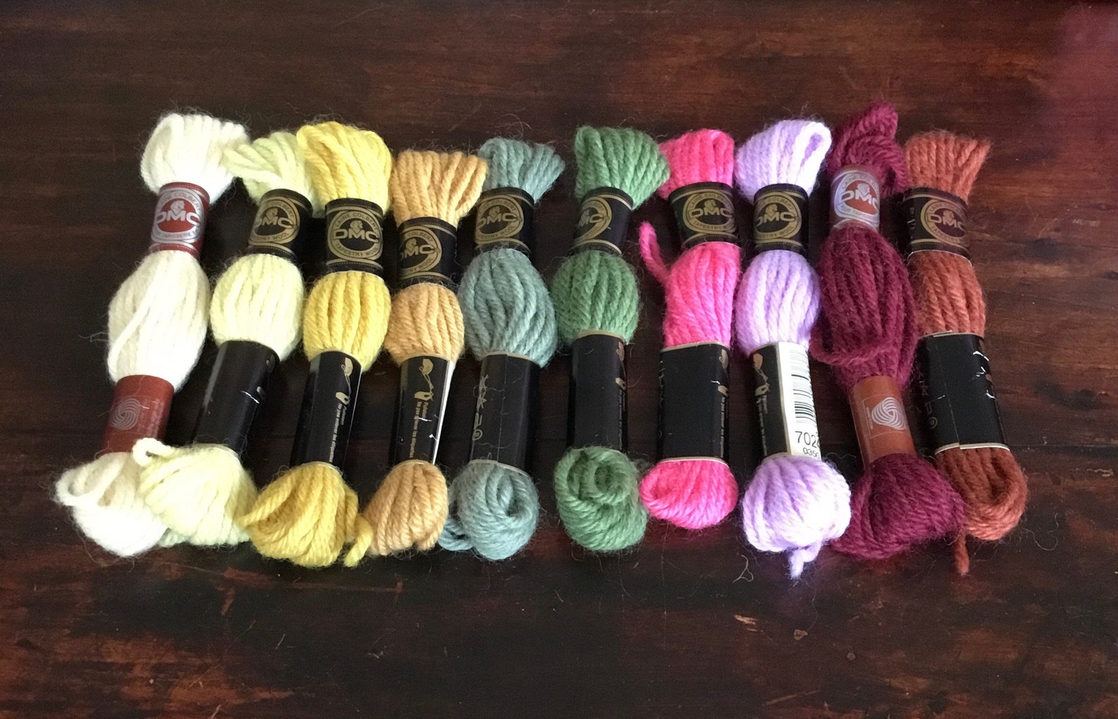 Selection of Vintage DMC Tapestry Wool Etsy