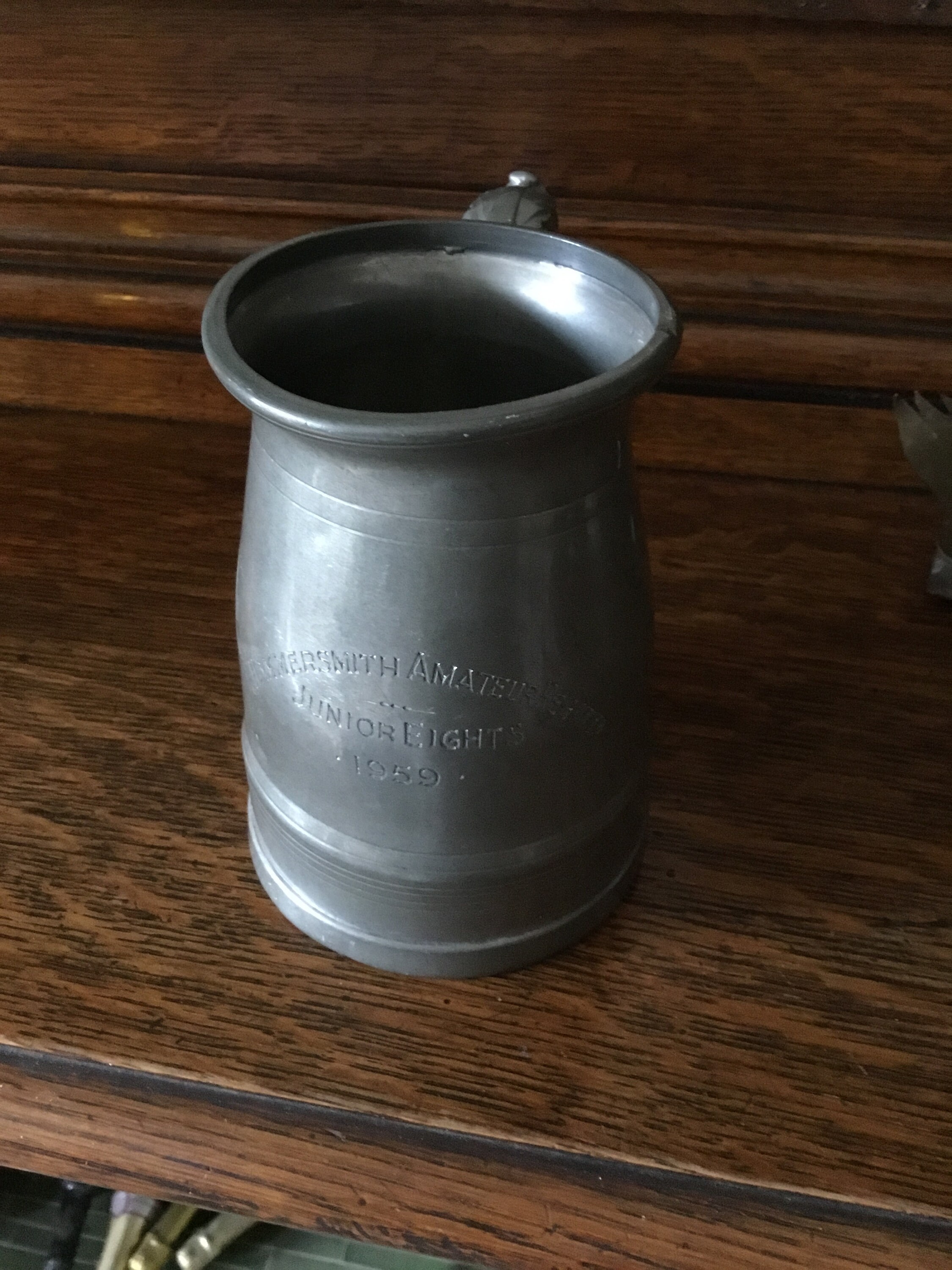 Vintage 1959 English Pewter Hammersmith Amateur Regatta Junior Etsy