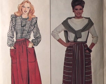 Vintage Butterick Misses’ Skirt Sewing Pattern no. 4485 - Size 18 / Waist 81cm