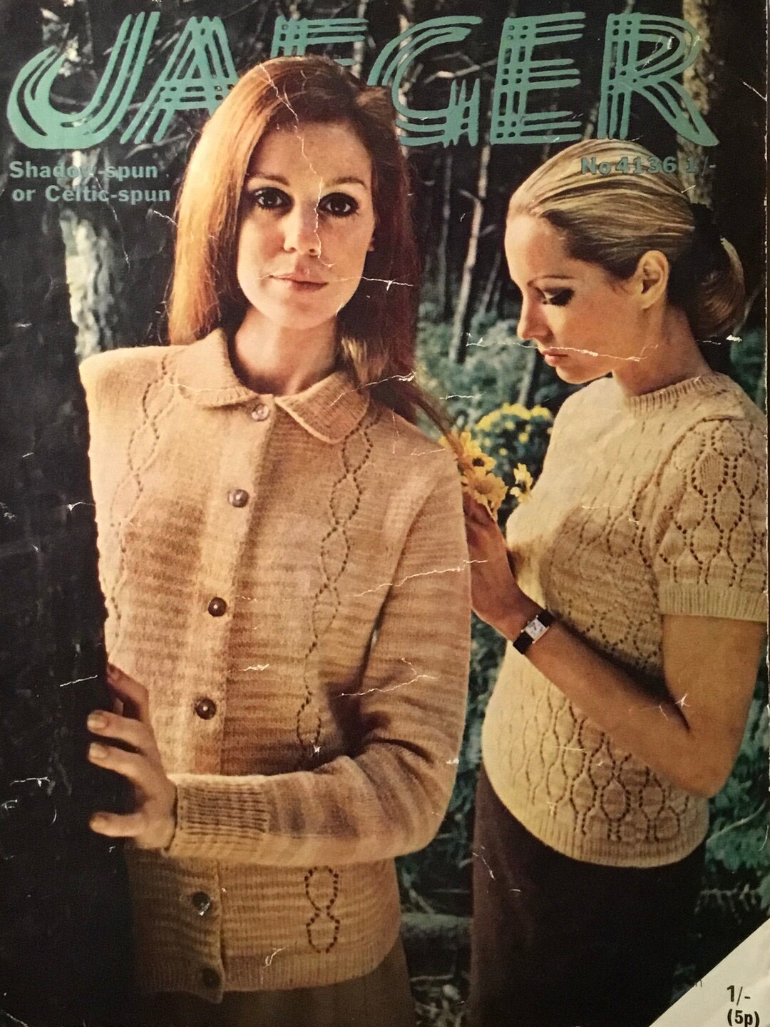 Vintage Jaeger Jumper and Cardigan Knitting Pattern No. 4136 - Etsy