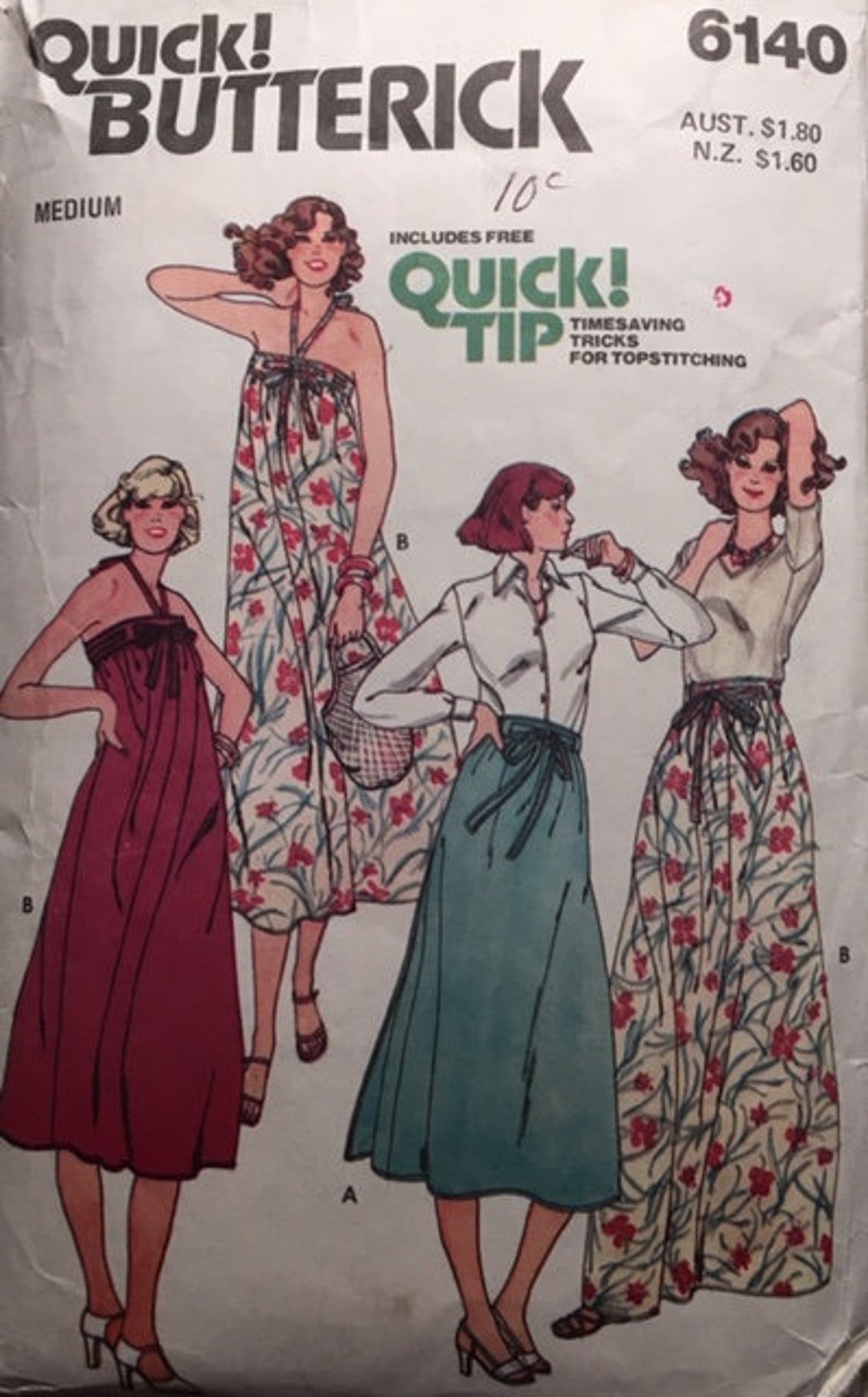 Vintage Quick Butterick Misses Skirt or Dress Sewing Pattern - Etsy UK