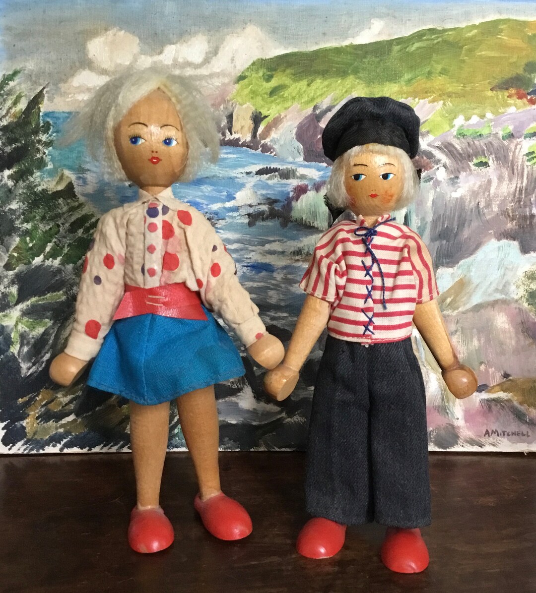 Vintage Wooden Dolls Etsy UK