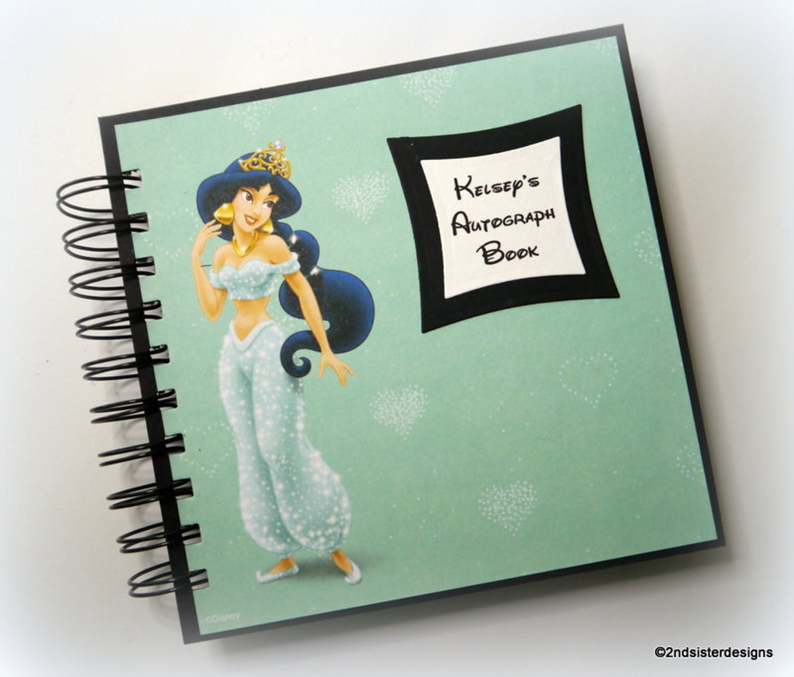 NEW Custom Jasmine Disney Autograph Book Scrapbook Travel Etsy