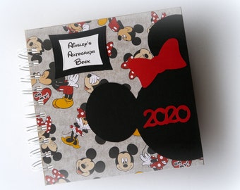 Now for 2024 Disney Autograph Book Mickey & Minnie 80 pages personalize it