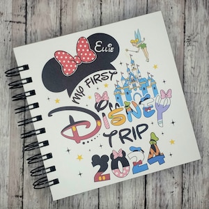 New! 2024 Disney Autograph Book My First Trip Girls  Book  Scrapbook personalized Photo Book 80 pages