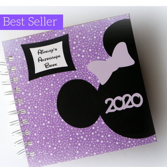 2022 Disney Autograph Book Scrapbook 80 Pages Personalized Etsy