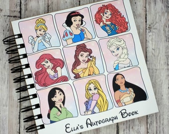 New! Disney Autograph Book Princess Castle Girls collage Disney Memories Book  Scrapbook personalized Vacation Photo Book 80 pages