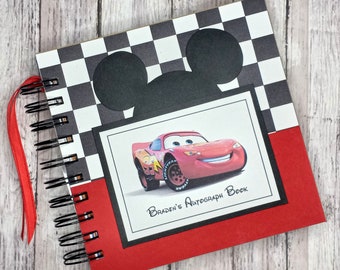 Disney Autograph Book Scrapbook Travel Journal Vacation Photo Album crs689 cars