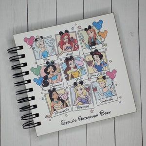 New Disney Autograph Book 9 Princess Castle Girls collage Disney Memories Book Scrapbook personalized Vacation Photo Book 80 pages image 1