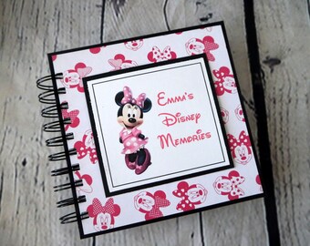 Disney Autograph Book pink and white Minnie personalized mrc