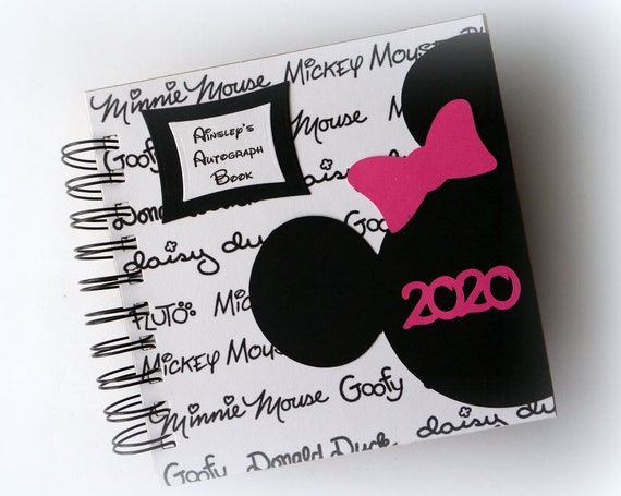 Now for 2024 Disney Autograph Book Scrapbook 80 Pages Personalized