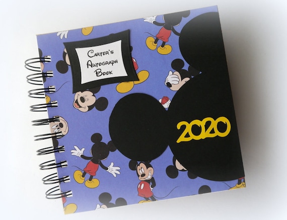2024 Disney Autograph Book Great for Boys 80 Pgs Personalize It 