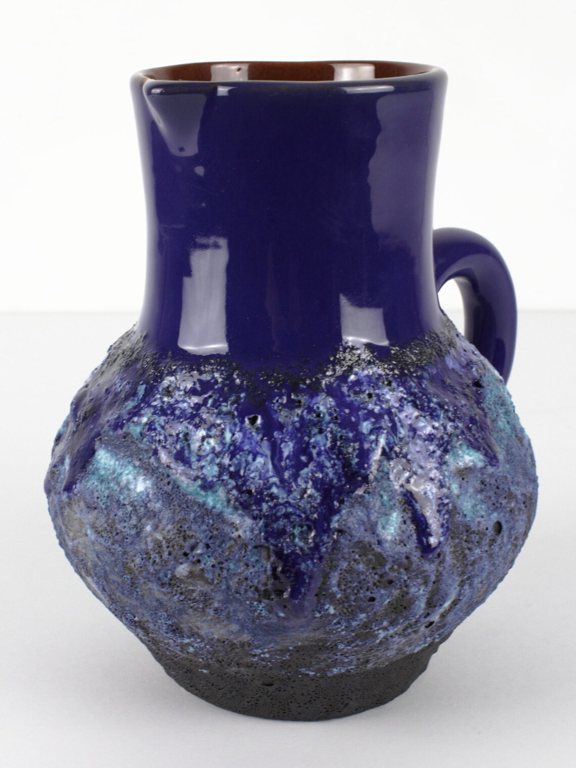 Marei blaue Fat Lava Keramik Vase 70er Jahre Fat Lava Keramik Etsy