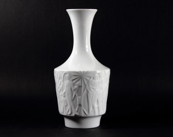 White porcelain vase by Edelstein, Bavaria, West Germany, Mid Century, 60s, vintage