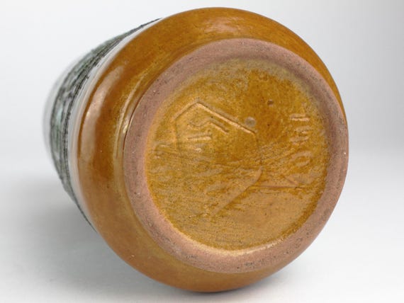 Strehla のヴィンテージ セラミック花瓶、70 年代のセラミック花瓶