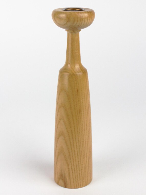 Mcm 木製キャンドルホルダー、回転キャンドルスティック、mcm