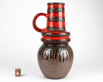 Fat Lava Vase - West German Pottery - Scheurich Keramik Vase