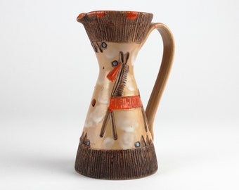 Fratelli Fanciullacci ceramic vase, mcm Italian pottery, Mid Century, Italy ceramic vase