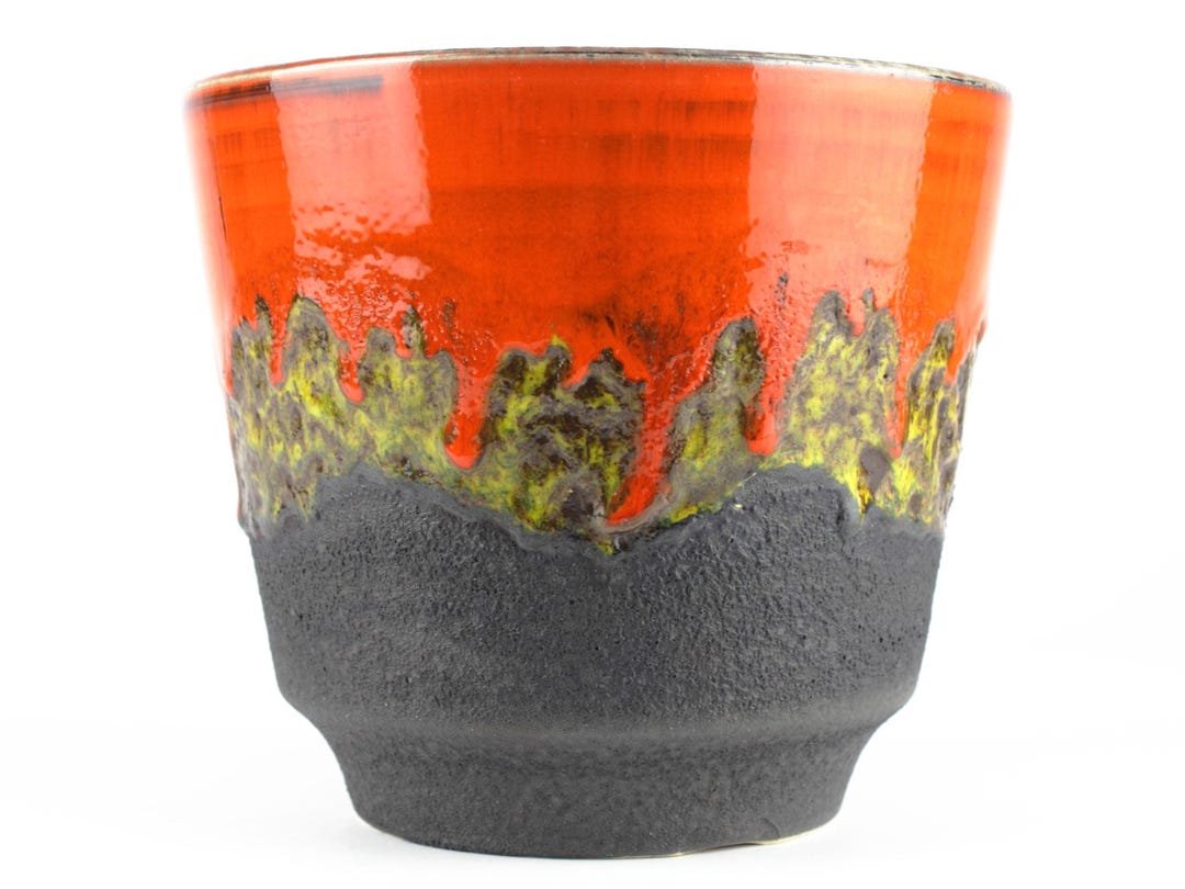 1960年代 Dümler＆Breiden fatlava XLsize Fat Lava Ceramic Planter by Dümler & Breiden, Vintage Plant