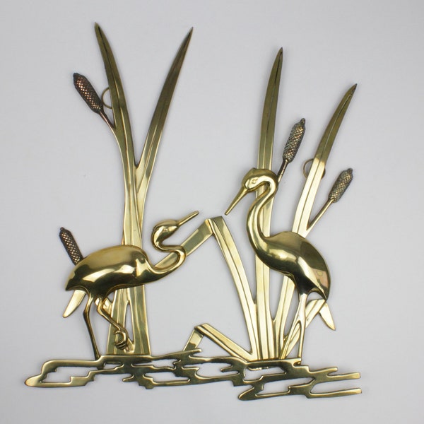 Crowned Bird Wall Décor – Antique Brass main image 1