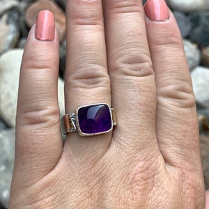 Amethyst Square Ring