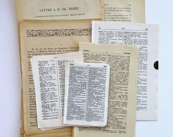 25 antique text pages from many different languages, fonts and styles