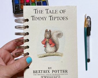 mini 100% vintage Beatrix Potter junk journal, vintage mixed media journal, art journal