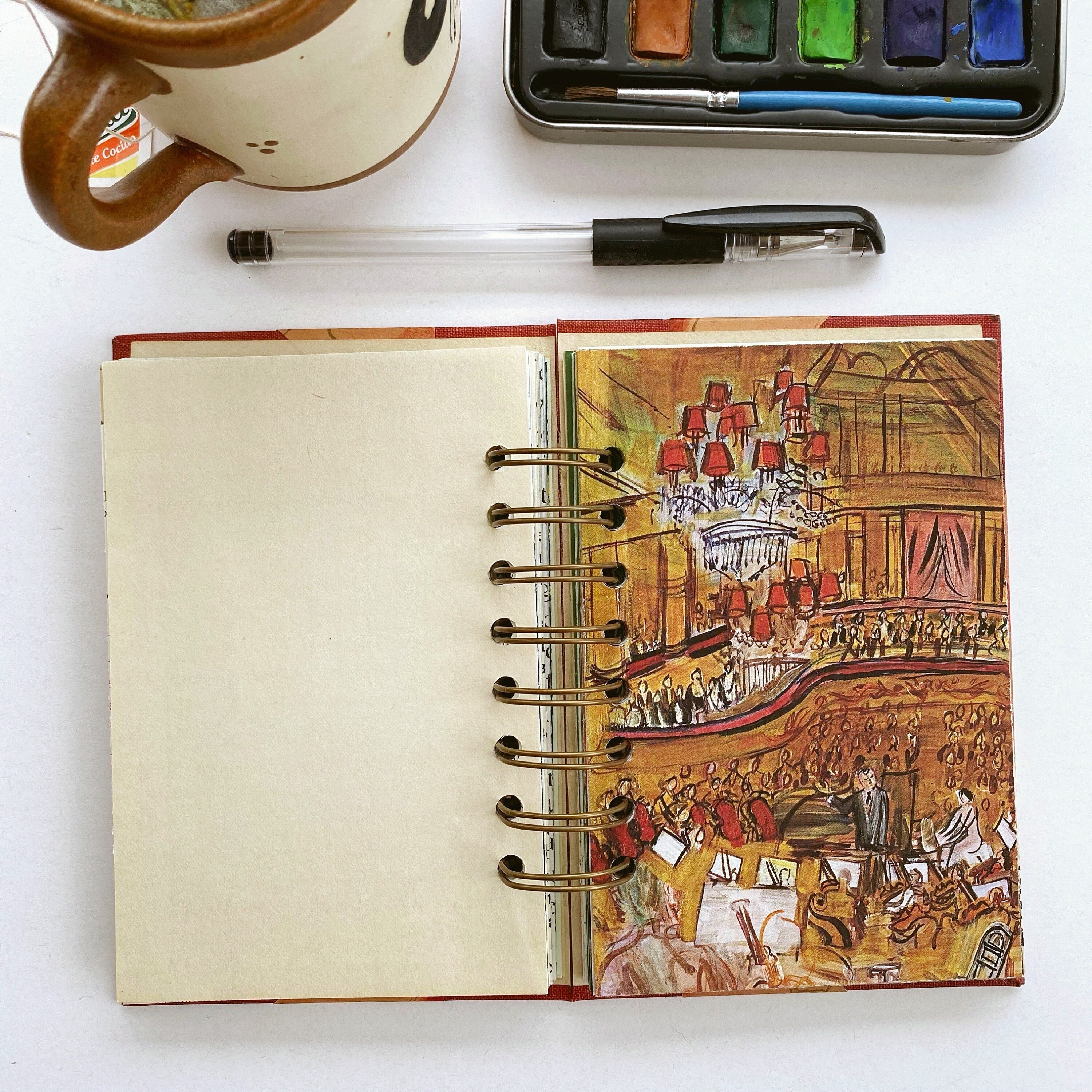 Mini 100% Vintage 1927 Junk Journal, Vintage Mixed Media