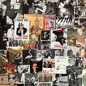 Articles éphémères américains vintage, articles éphémères sur le thème de l'Amérique pour journaux indésirables, livres à succès, revues d'art, collages et oeuvres d'art modifiées, articles éphémères américains