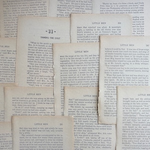 antique Little Men by Louisa M Alcott book pages