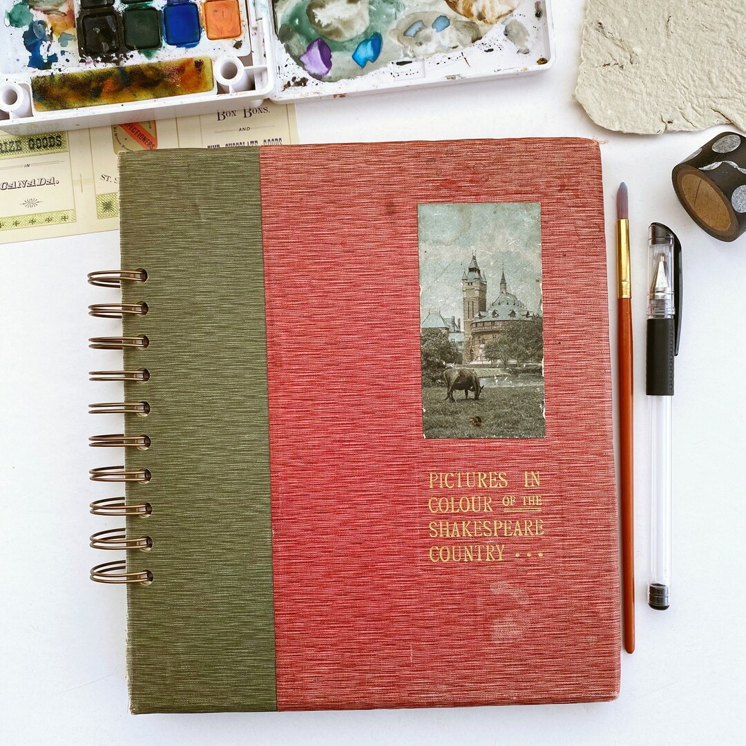 100% Vintage 1910 Artist Sketchbook Printed in London, Large Vintage ...
