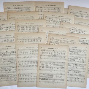 May include: A collection of vintage sheet music featuring various song titles, including "My Old Kentucky Home", "The Heart Bowed Down", "The Rose of Alabama", "O Dear! What Can the Matter Be?", "Goodbye, Sweetheart Goodbye", "Love's Old Sweet Song", "Darling Nelly Gray", "Birds in the Night", "Fly as a Bird", "In the Gleaming", "Midnight Hour", "Home Again", "Would I Were with Thee", "I Cannot Sing the Old Songs", "Lover's Young Dream", "In Old Madrid", "Widow Tree", "I Would That My Love", and "Only Harp on a Willow Tree".