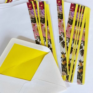 ensemble de papeterie botanique vintage, ensemble de cartes pour notes botaniques vintage