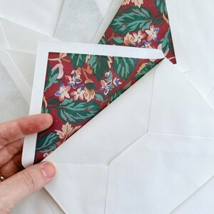 lot de 8 enveloppes à motif vintage