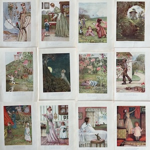 1919 A Child's Garden of Verses de Robert Louis Stevenson imprimé en Grande-Bretagne pages de poésie