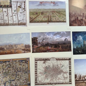 Grandes cartes historiques anciennes et paysages de Londres