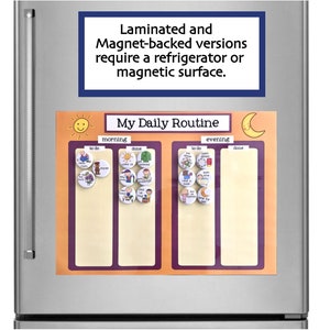 Kids Magnet Daily Routine, Chore Board, Task Chart - Personalized ...