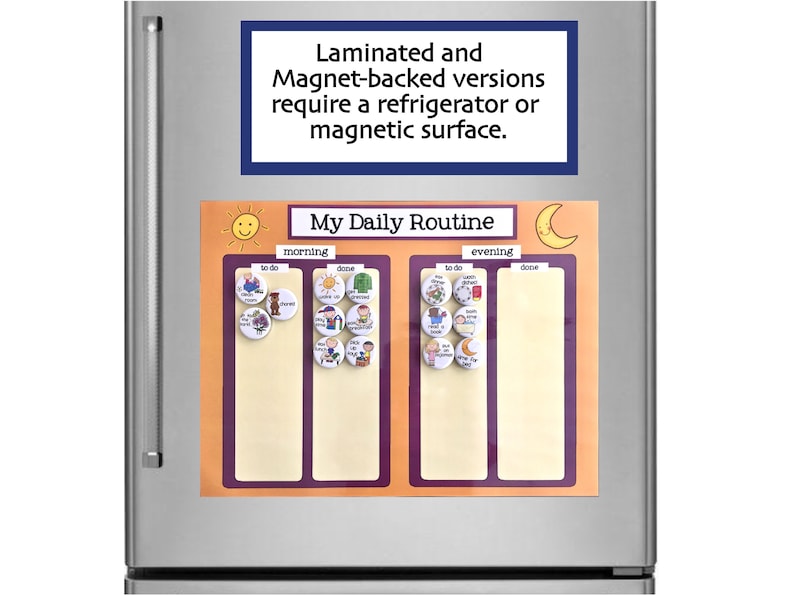 Kids Magnet Daily Routine Chore Board Task Chart - Etsy