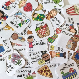 weekly kids calendar schedule activity chore chart etsy