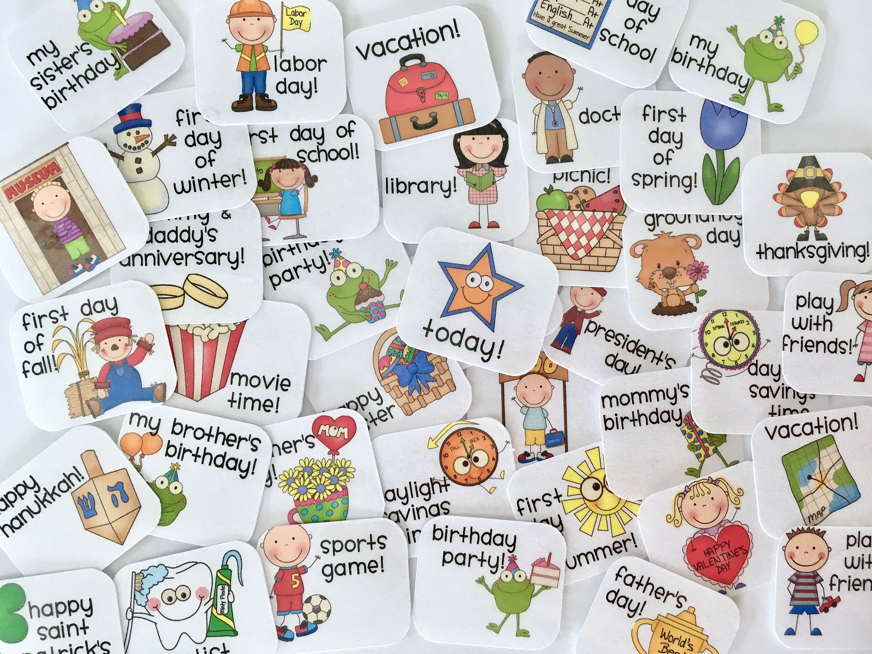 Monthly Kids Calendar Schedule Activity Chart Personalized | Etsy